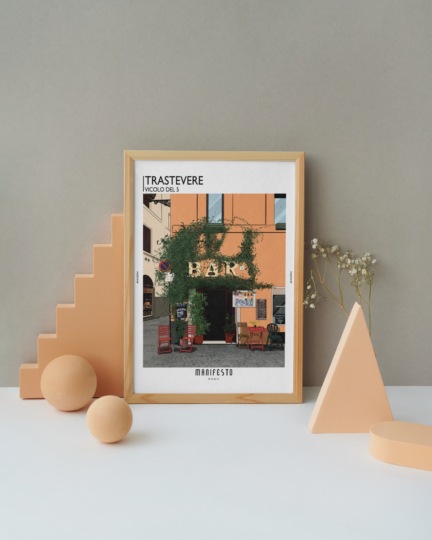 TRASTEVERE - VICOLO DEL 5 Poster (30x40cm)