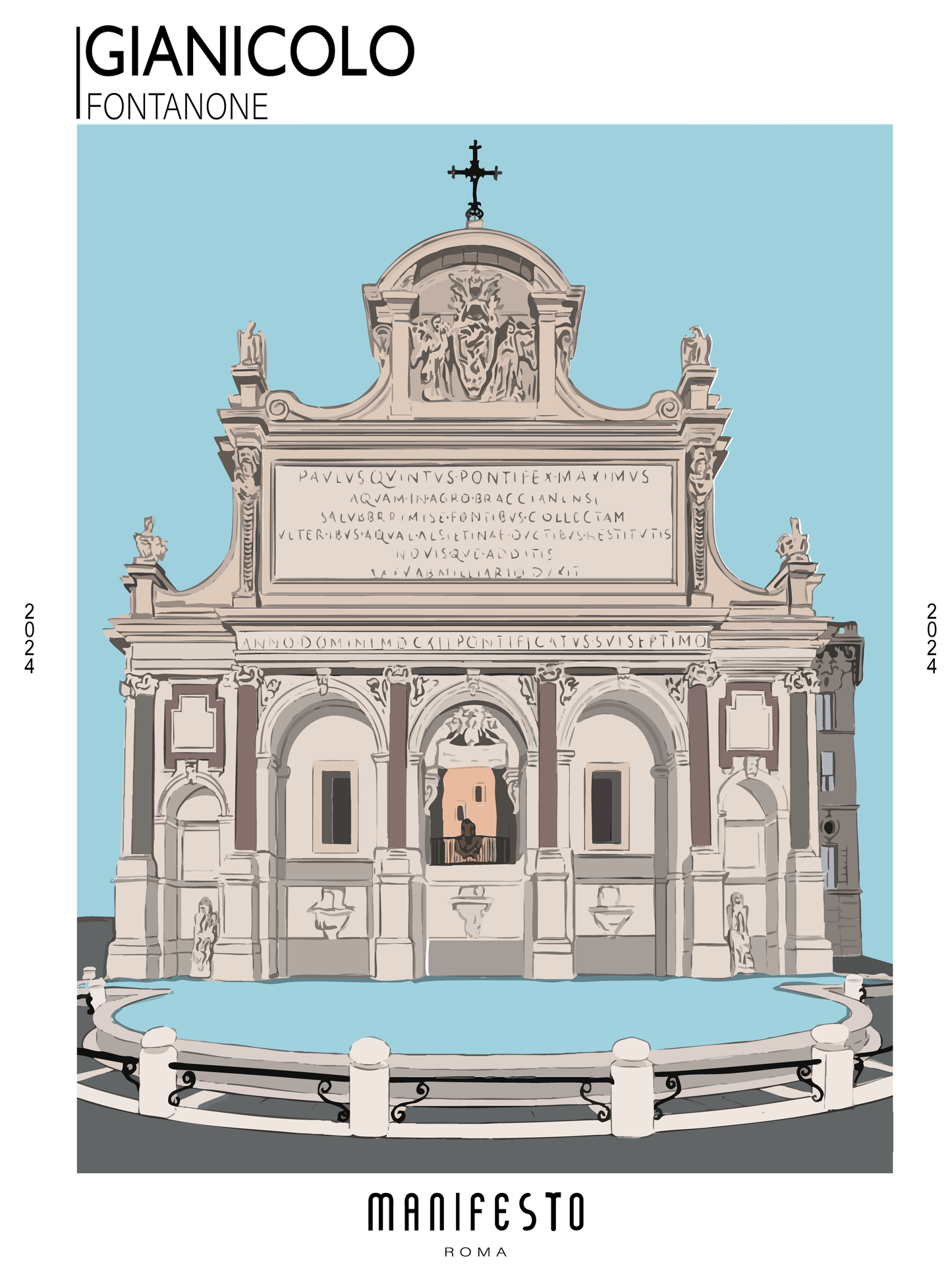 GIANICOLO- FONTANONE Poster (30x40cm)