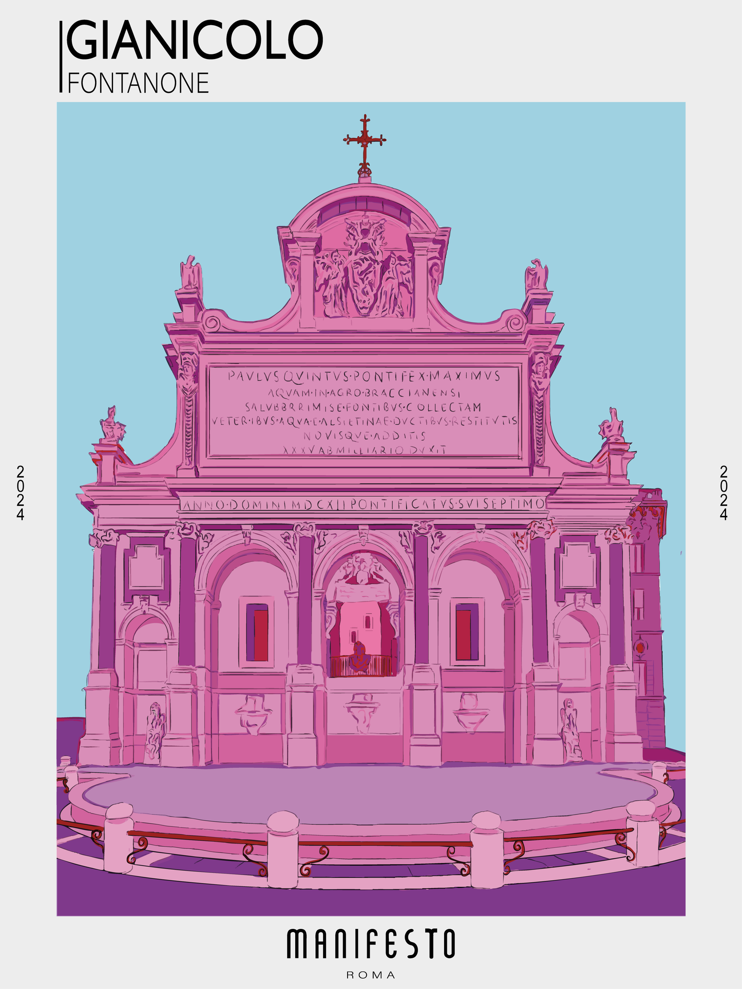 GIANICOLO- FONTANONE Poster (30x40cm)