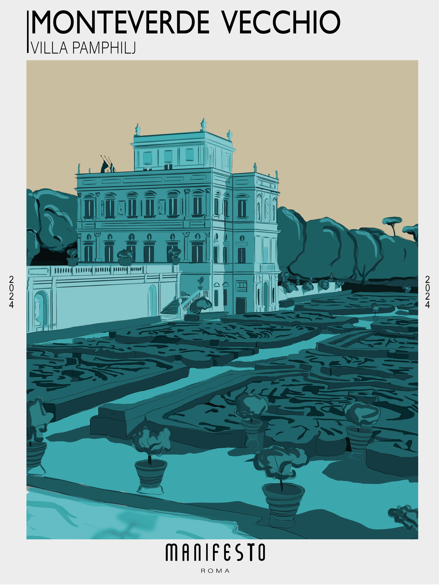MONTEVERDE VECCHIO - VILLA PAMPHILJ Poster (30x40cm)