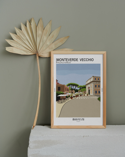 MONTEVERDE VECCHIO - PIAZZALE AURELIO Poster (30x40cm)