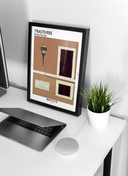 TRASTEVERE - PIAZZA TRULUSSA Poster (30x40cm)