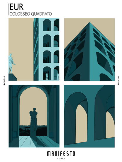 EUR -  COLOSSEO QUADRATO Poster (30x40cm)
