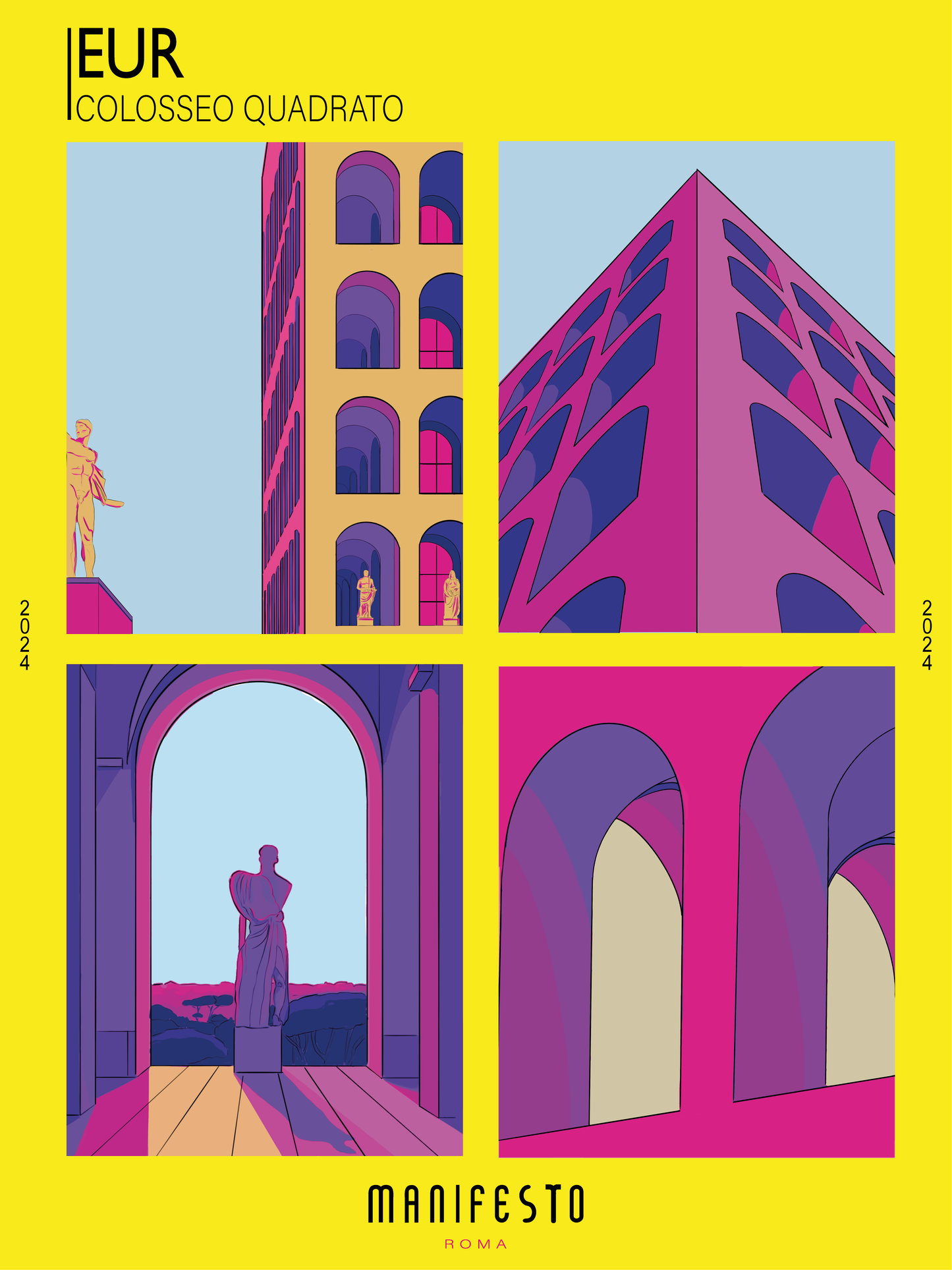 EUR -  COLOSSEO QUADRATO Poster (30x40cm)