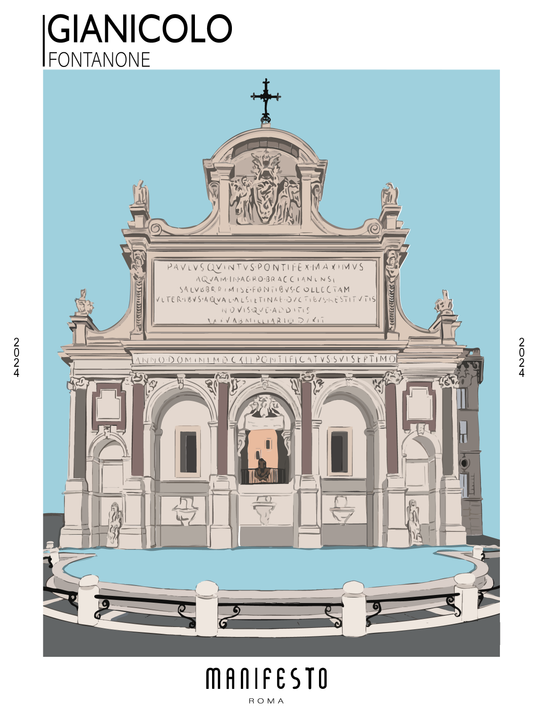 GIANICOLO- FONTANONE Poster (30x40cm)