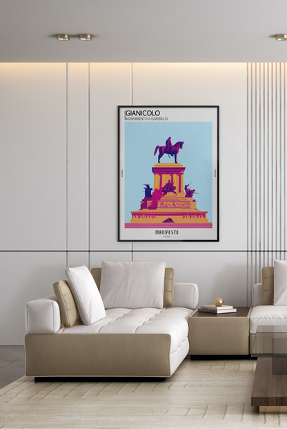 GIANICOLO - MONUMENTO A GARIBALDI Poster (30x40cm)
