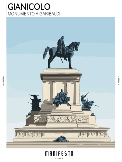 GIANICOLO - MONUMENTO A GARIBALDI Poster (30x40cm)