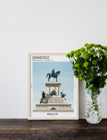 GIANICOLO - MONUMENTO A GARIBALDI Poster (30x40cm)