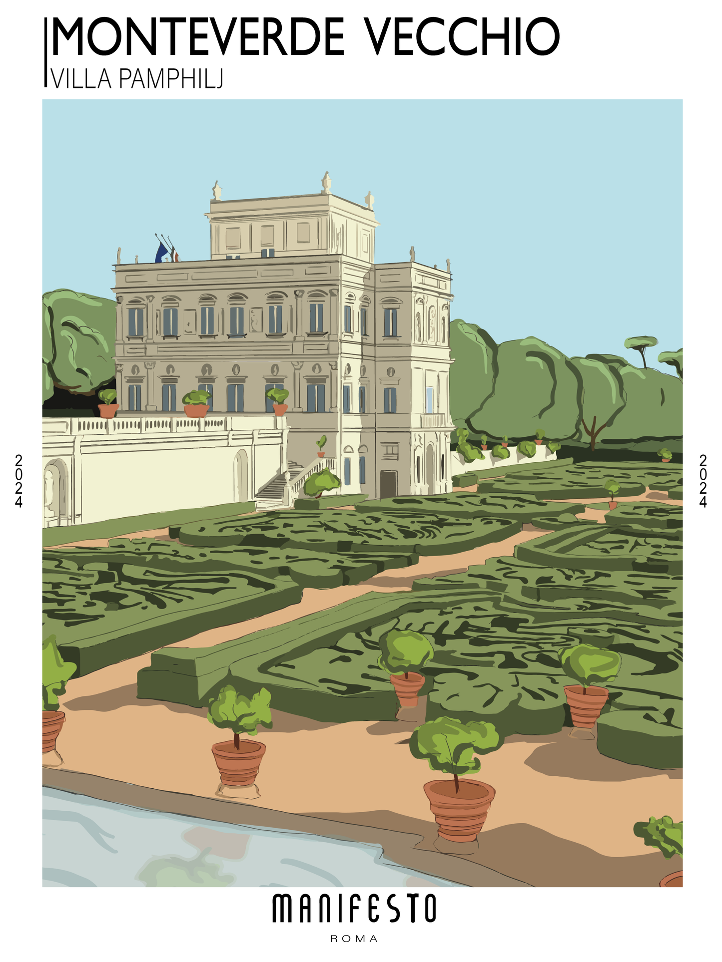 MONTEVERDE VECCHIO - VILLA PAMPHILJ Poster (30x40cm)