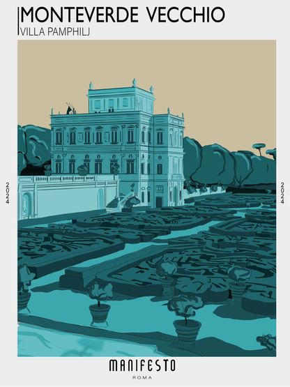 MONTEVERDE VECCHIO - VILLA PAMPHILJ Poster (30x40cm)