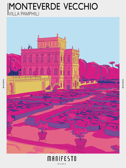 MONTEVERDE VECCHIO - VILLA PAMPHILJ Poster (30x40cm)