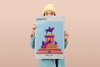 GIANICOLO - MONUMENTO A GARIBALDI Poster (30x40cm)